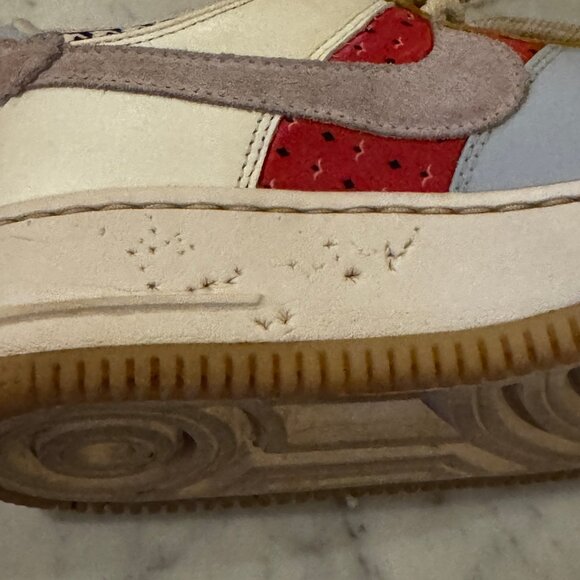 Nike Air Force 1 Low ShadowMulti Print Houndstooth Sneakers Size 7.5 - Picture 9 of 10